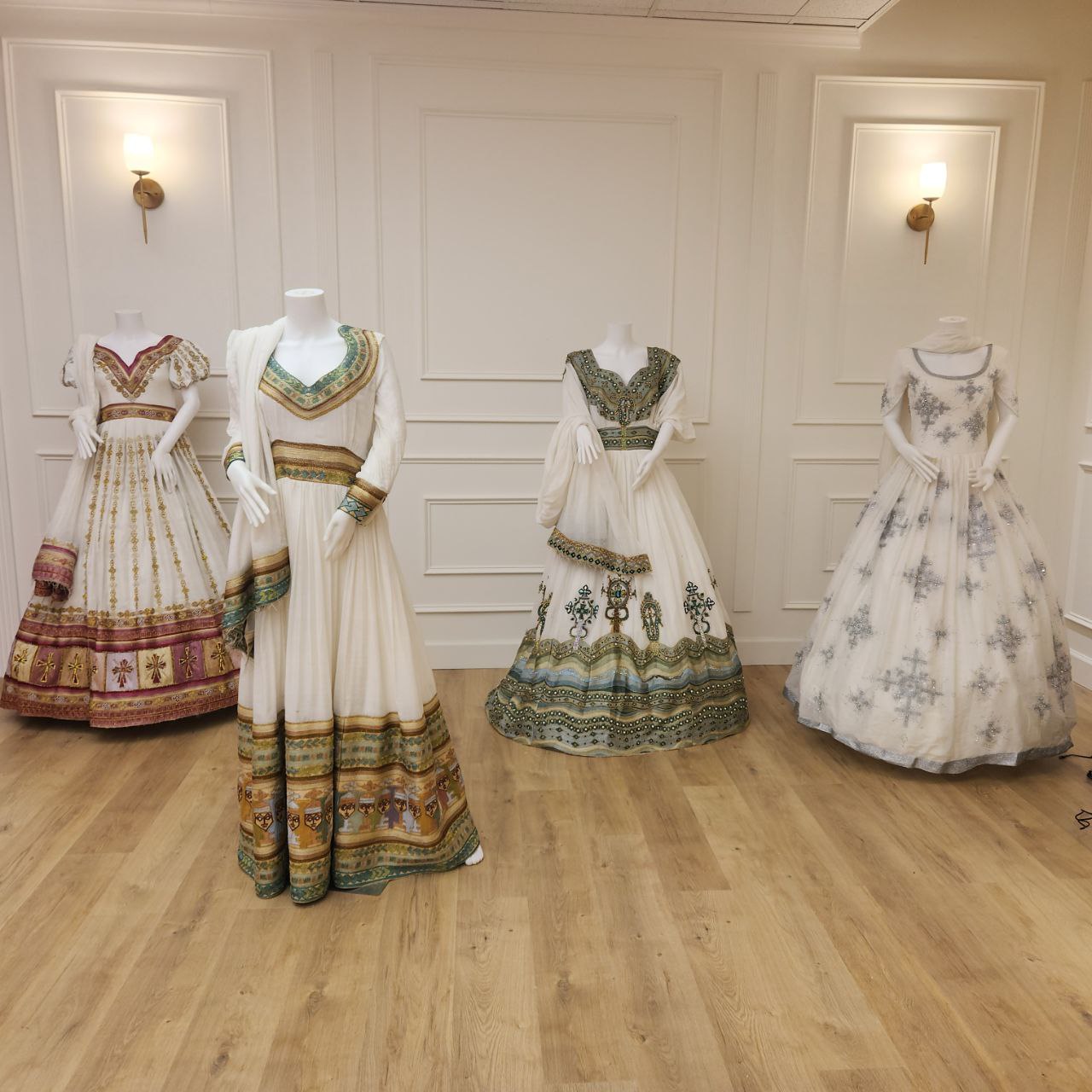 white christmas dresses Green Bliss Habesha Kemis Couple Set by Enku Design – Wedding Outfit –  Habesha Outlets